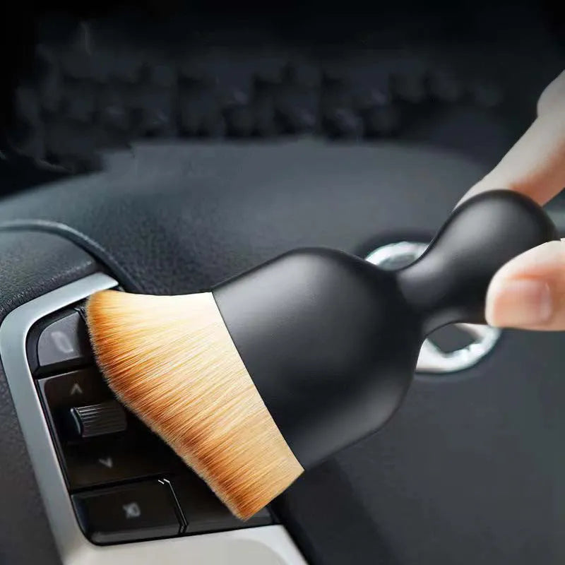 10cm long car interior soft brush for dust removal on dashboard and vents