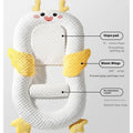 Foldable newborn baby sleeping slope mattress in Little Dragon design for reflux relief on soft fabric