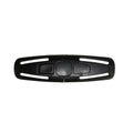 Black Nylon PA66 seat belt buckle lock button measuring 14.5cm x 4cm for child safety seats