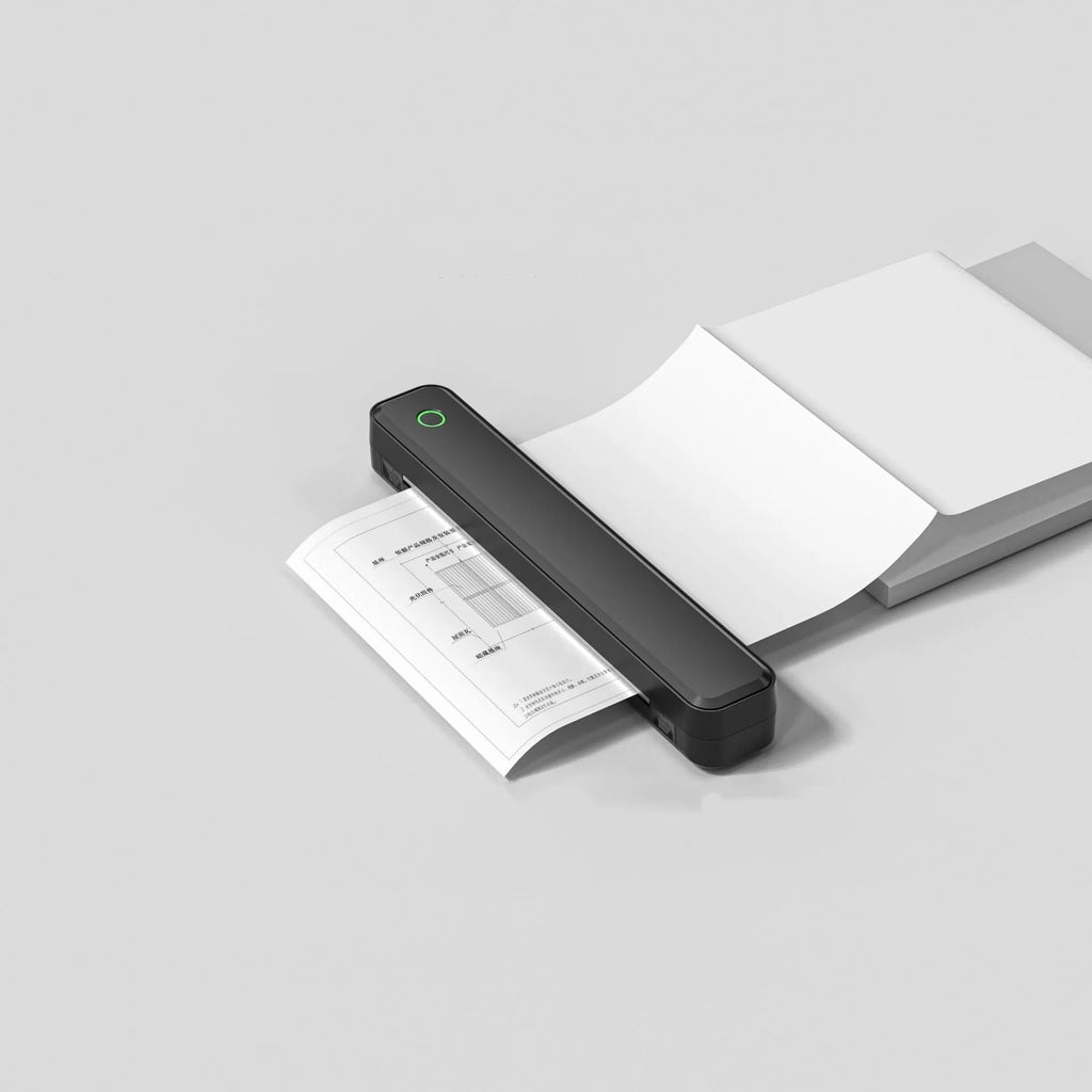 Black or white Bluetooth thermal printer for mobile phones, 295mm long