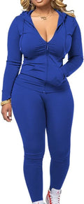 Women's casual long-sleeved zipper hoodie two-piece set in milk silk fleece, gray, with matching pants, sizes S-XXL