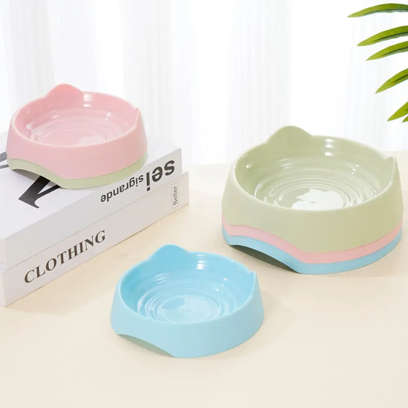 Blue ceramic dog slow feeder bowl with raised cup maze design for large breed dogs.