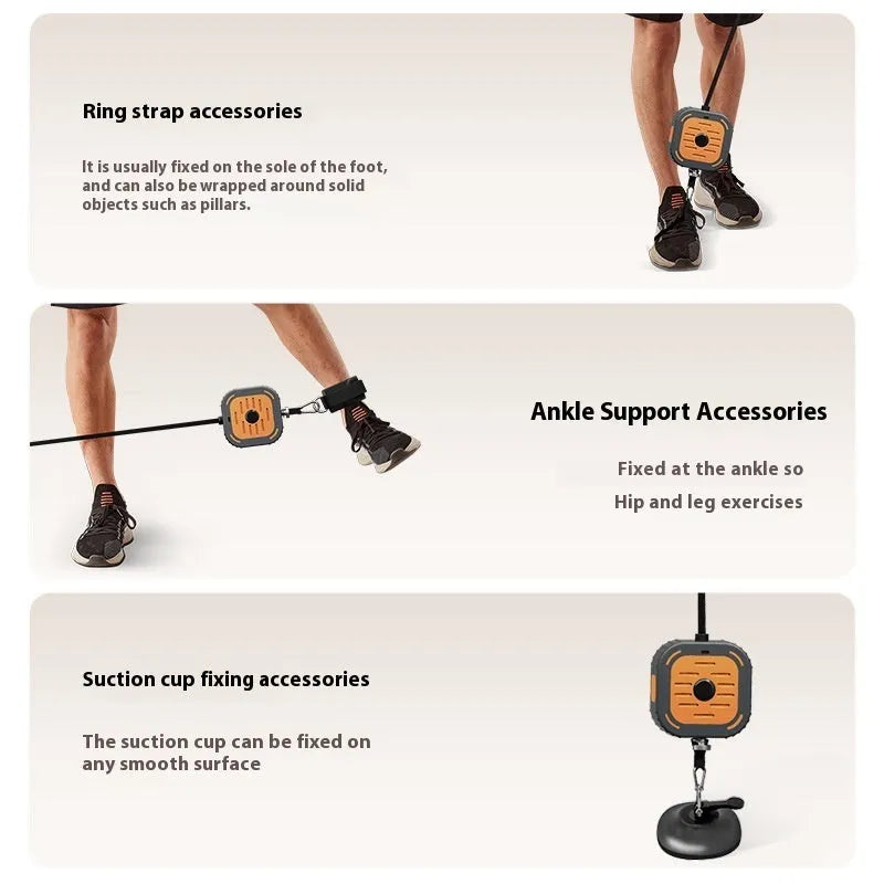 Adjustable power pump chest expander for home strength training in navy blue