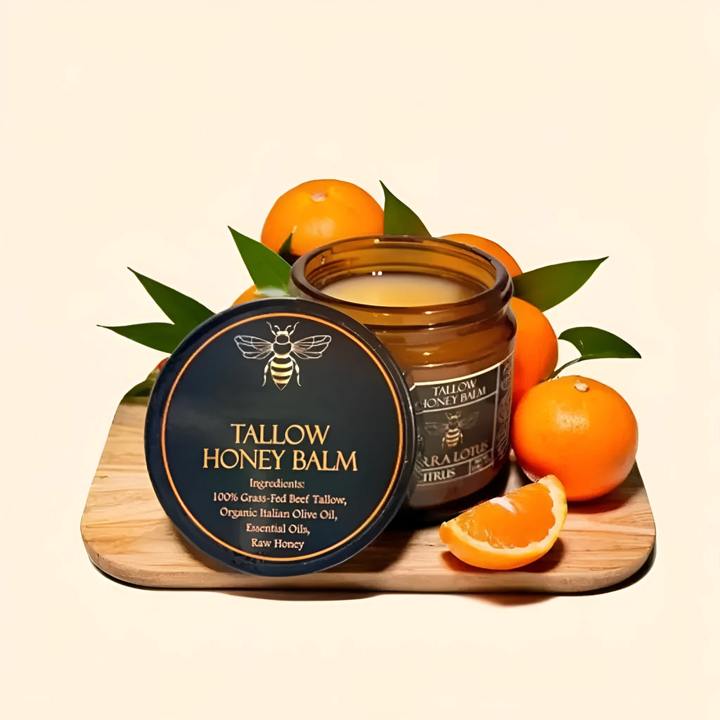 Honey Butter Moisturising Facial Cream in a 57g jar, shown with Citrus, Lavender, and Fragrance-Free variant options.