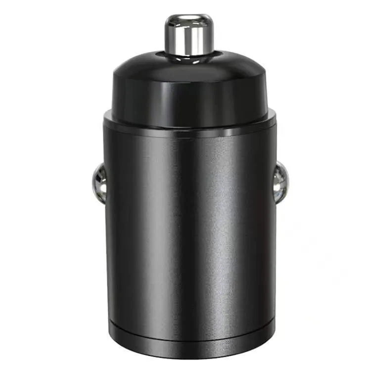Mini black car cigarette lighter charger with PD QC 30W fast charging