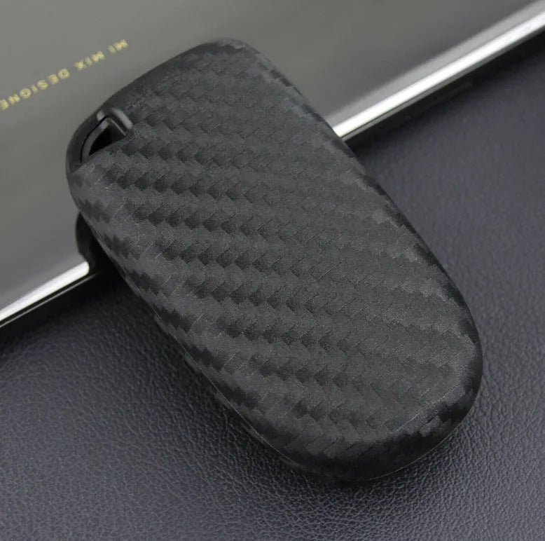 Carbon fibre pattern silicone key case for Dodge Chrysler Fiat remote key fob protection