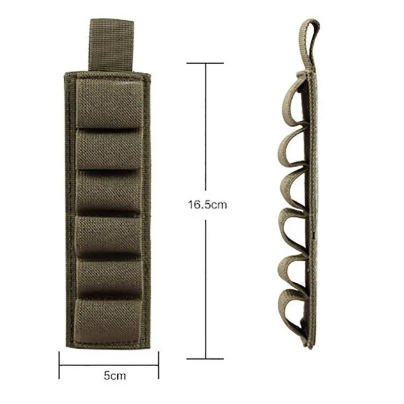 6-hole tactical storage sticker in 1000D nylon with army colour option