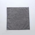 Grey square microfiber kitchen cleaning cloth for oil and decontamination tasks