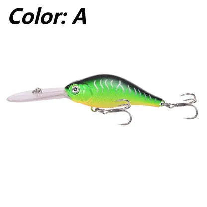 10.5cm hard plastic Mino Lure fishing bait in assorted colours for deep diving predator fishing