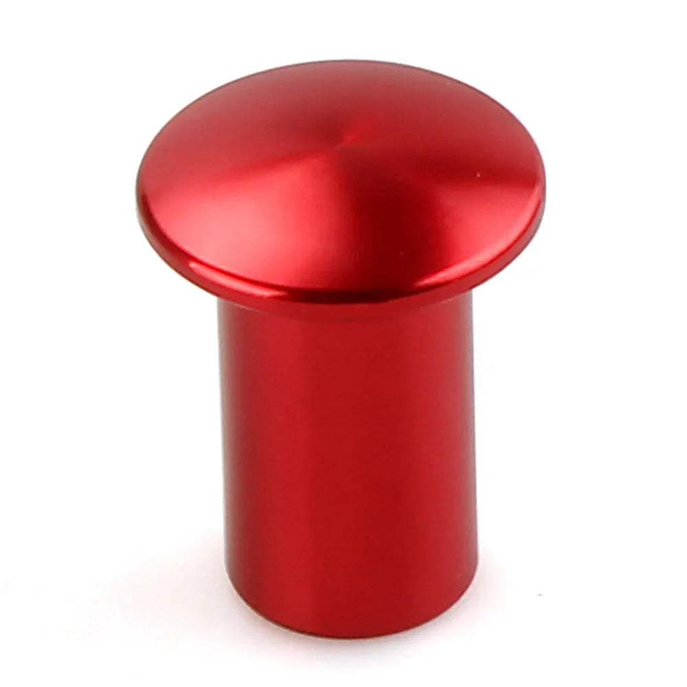 Aluminium alloy handbrake button cap for car modification in multiple colours.