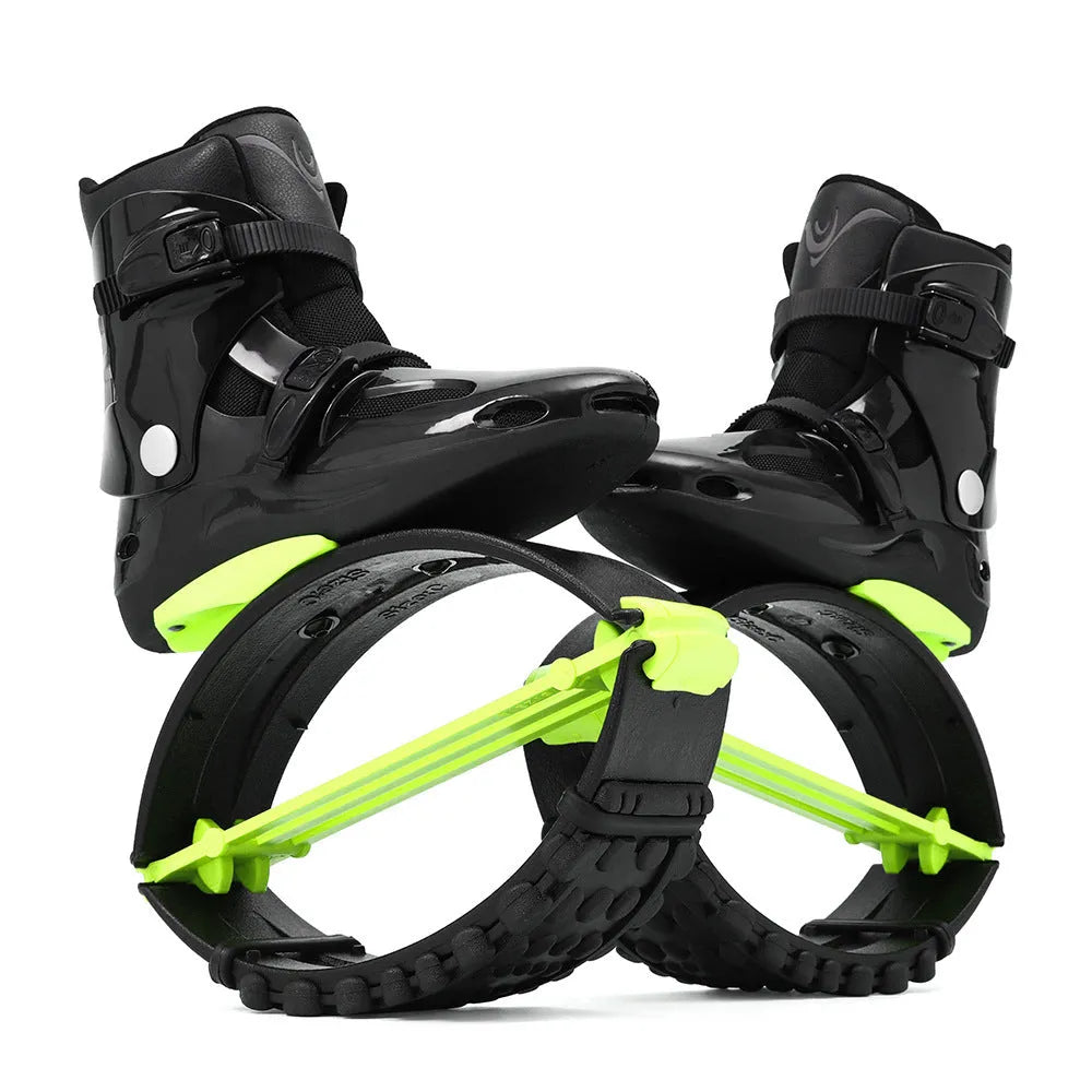 TPU bouncing shoes for sports in multiple colour combinations including pink silver, green silver, and black options