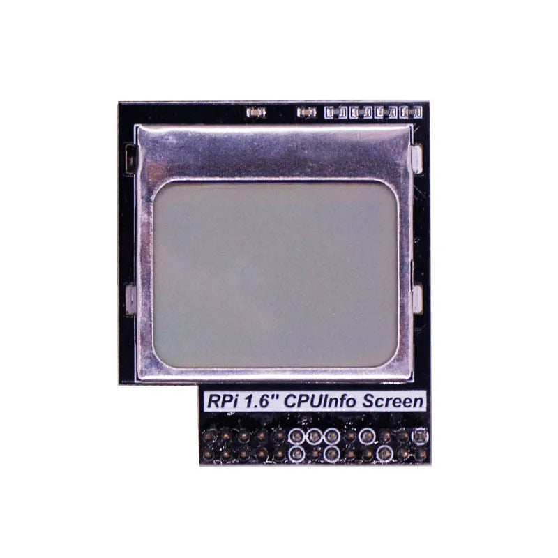 Raspberry Pi 1.6 inch LCD display screen with backlight switch for CPU monitoring