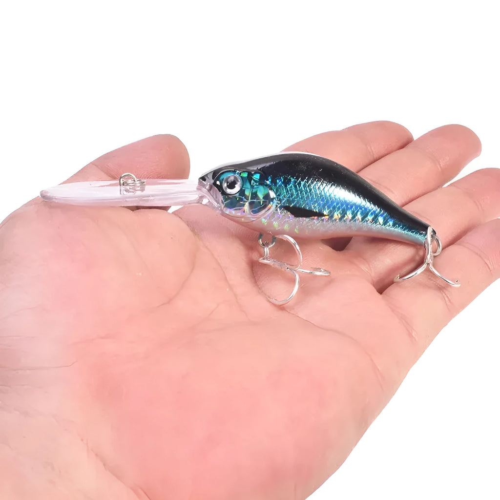 10.5cm hard plastic Mino Lure fishing bait in assorted colours for deep diving predator fishing