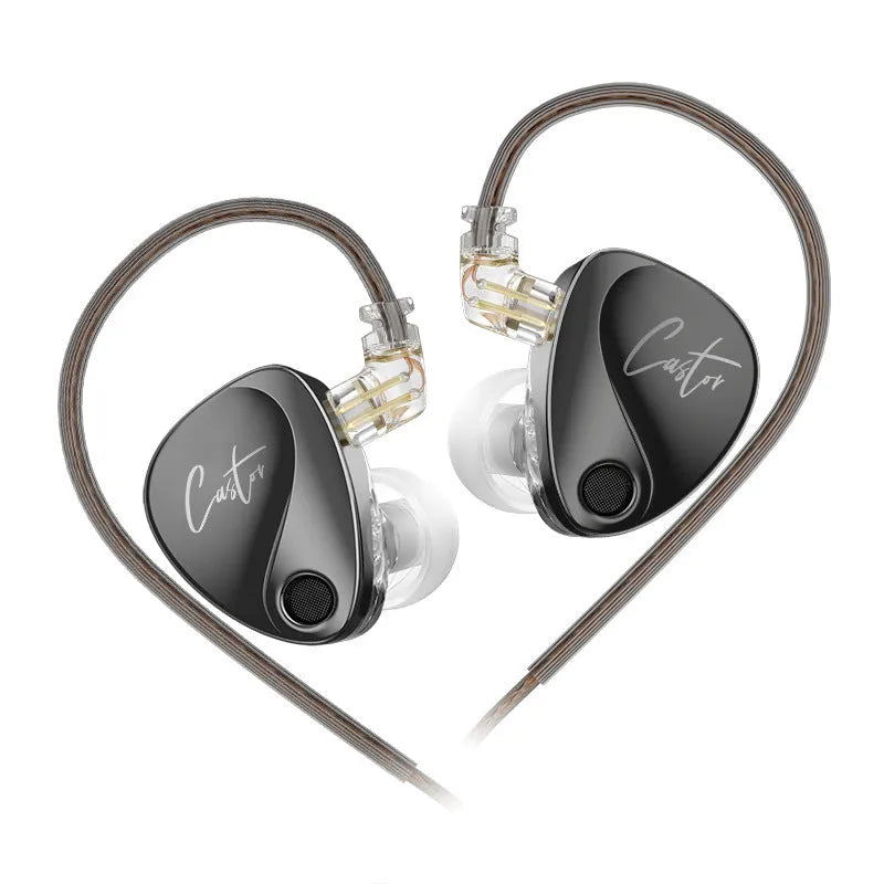 Adjustable double moving coil in-ear Hi-Fi earphones with OFC cable and 3.5mm plug