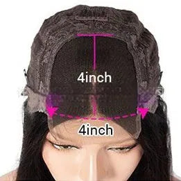 Real human hair Ruili style gradient wig with a lace front cap, shown in a long length.
