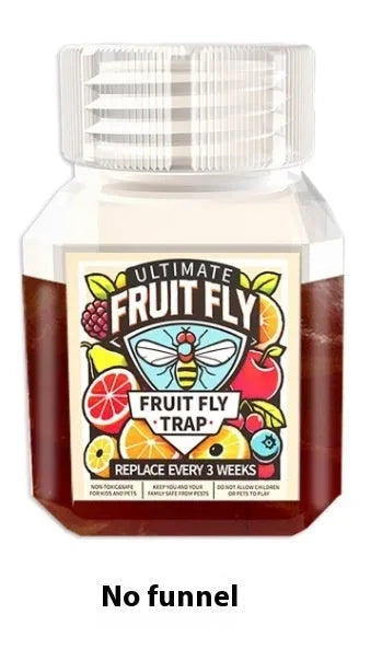 Bottle of liquid fruit fly trap bait for use with SK003 model traps.