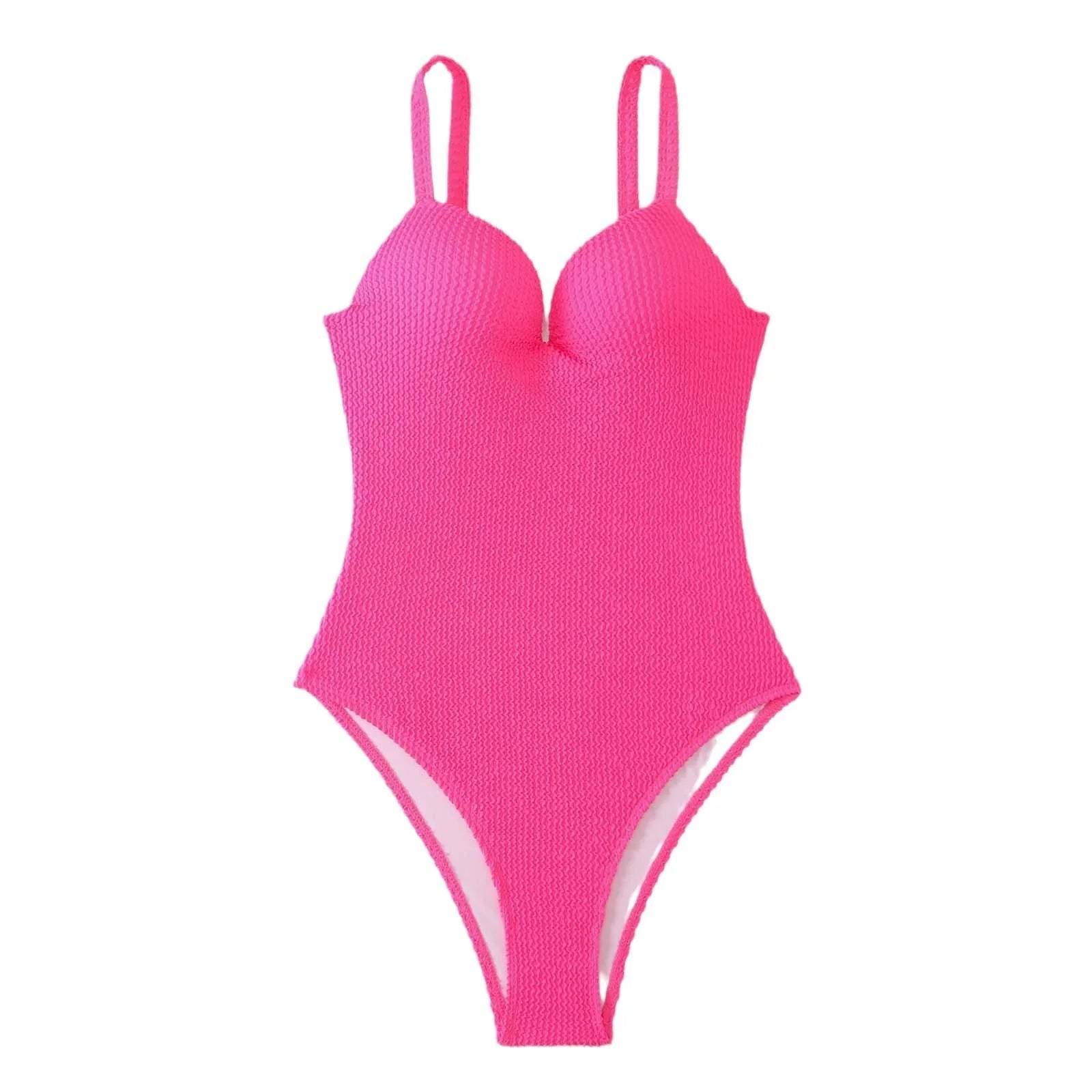 Women's sunkist stripe one-piece swimsuit in sleeveless polyester design