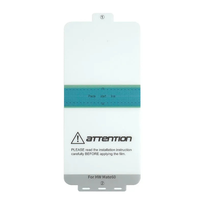TPU screen protector for Huawei Mate60 and Mate60Pro phones with installation tool