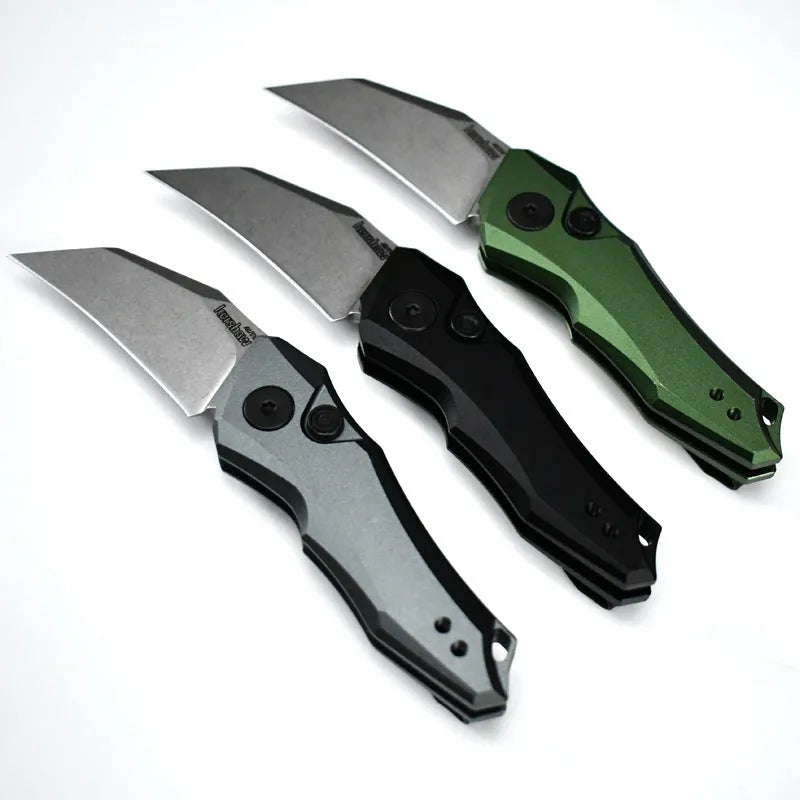 150mm outdoor folding knife in black, grey, or green colour options