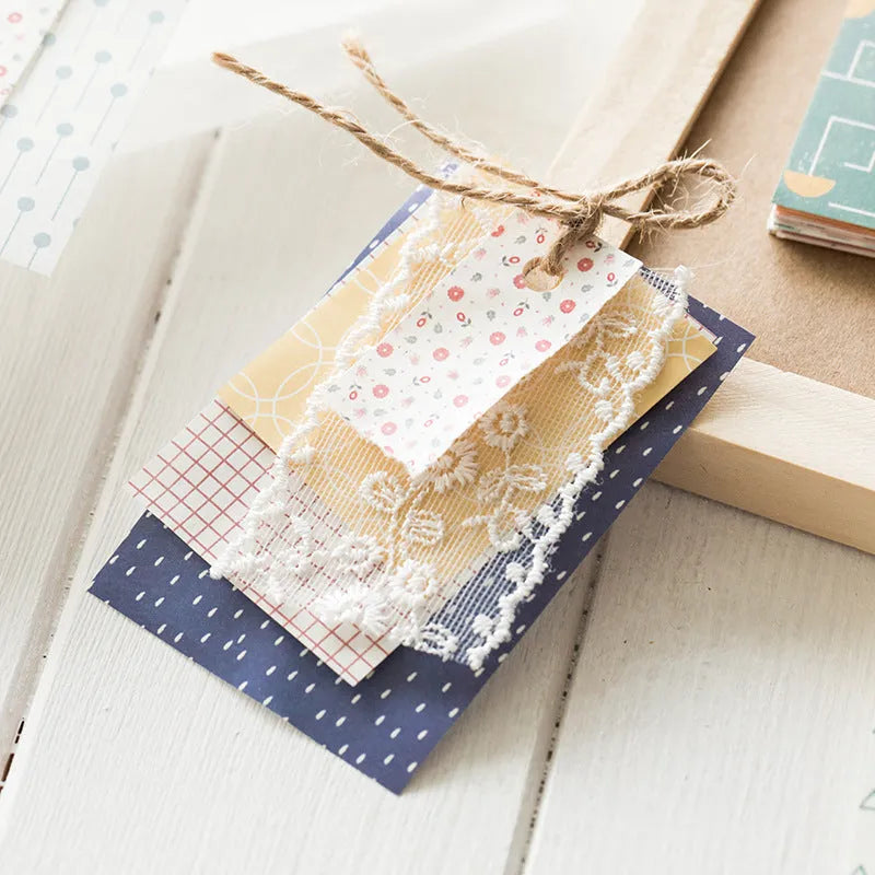 Retro dessert-themed note paper in 56x83mm size with 10 food-inspired colour variations