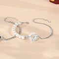 925 sterling silver bracelet with snake modelling and secure buckle clasp in New Chinese style