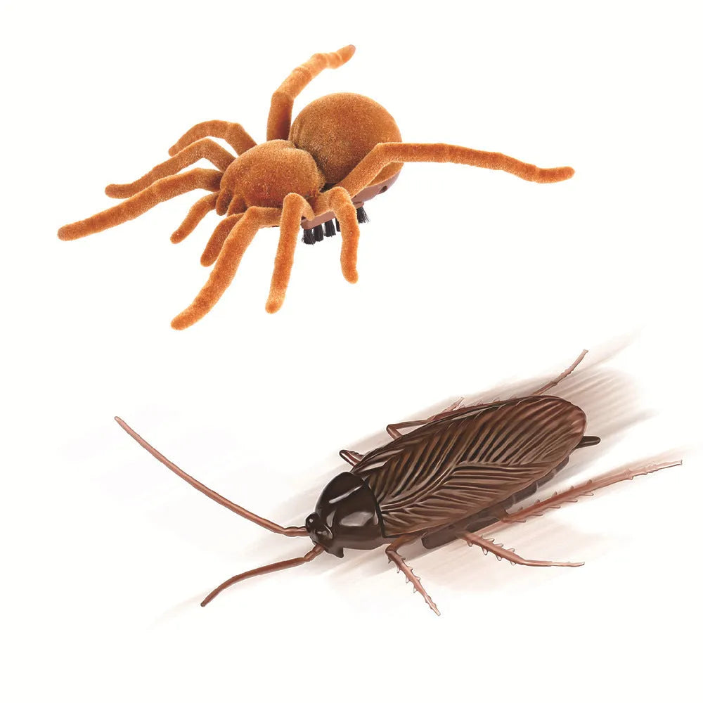 Vibration brush pet toy plastic electric toy with cockroach dragonfly tarantula or mouse design 11x5 cm