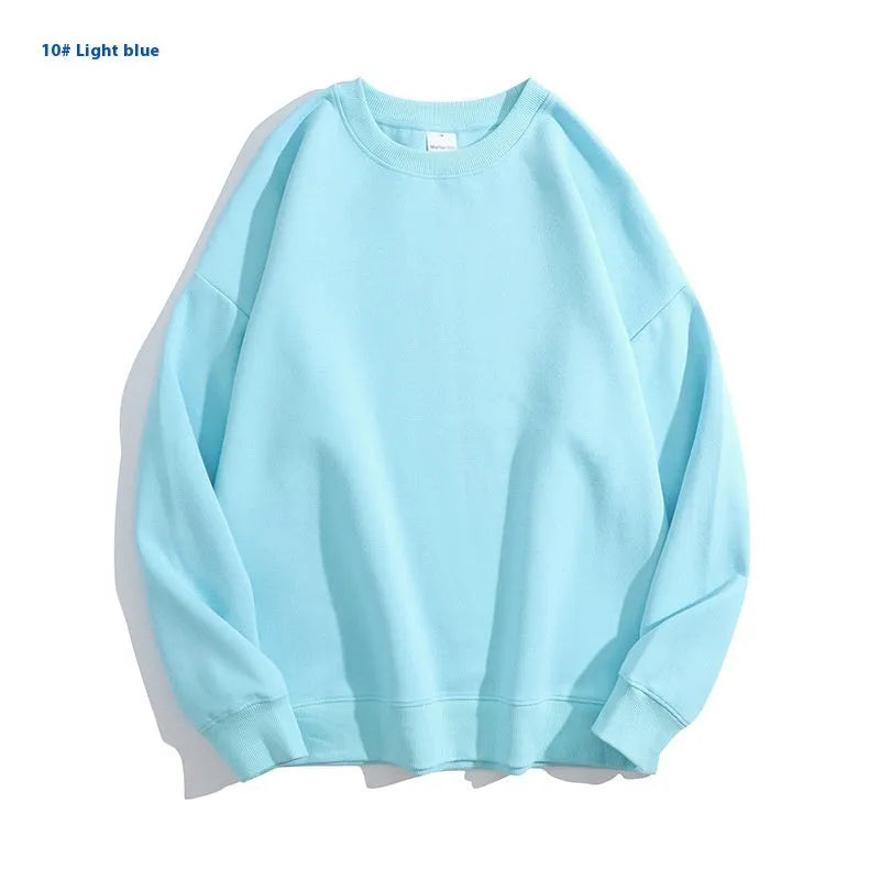 Women's cotton off-shoulder pullover sweater in loose fit with long sleeves
