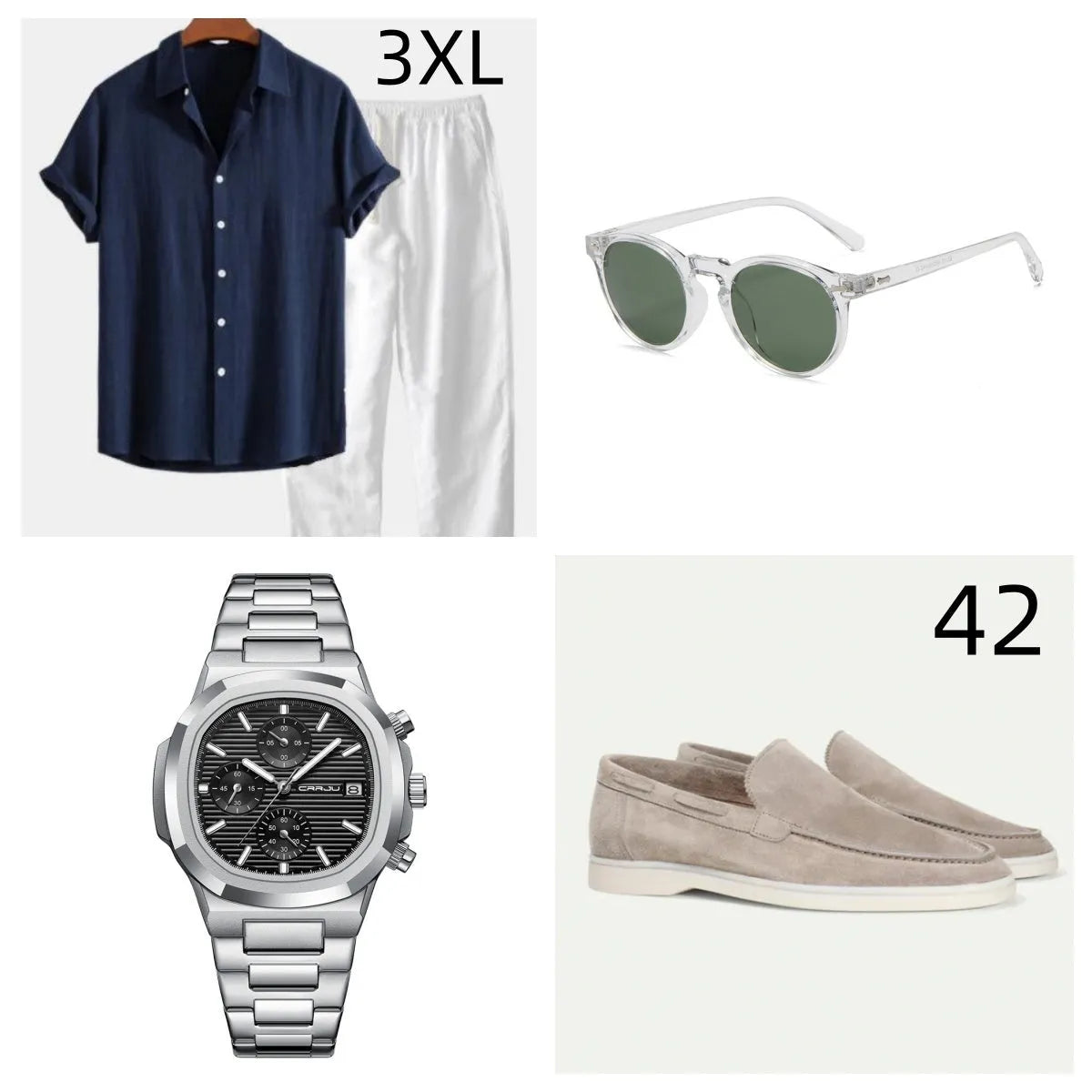 Casual cotton linen blend short sleeve shirt and shorts suit in multiple colours for summer beach wear