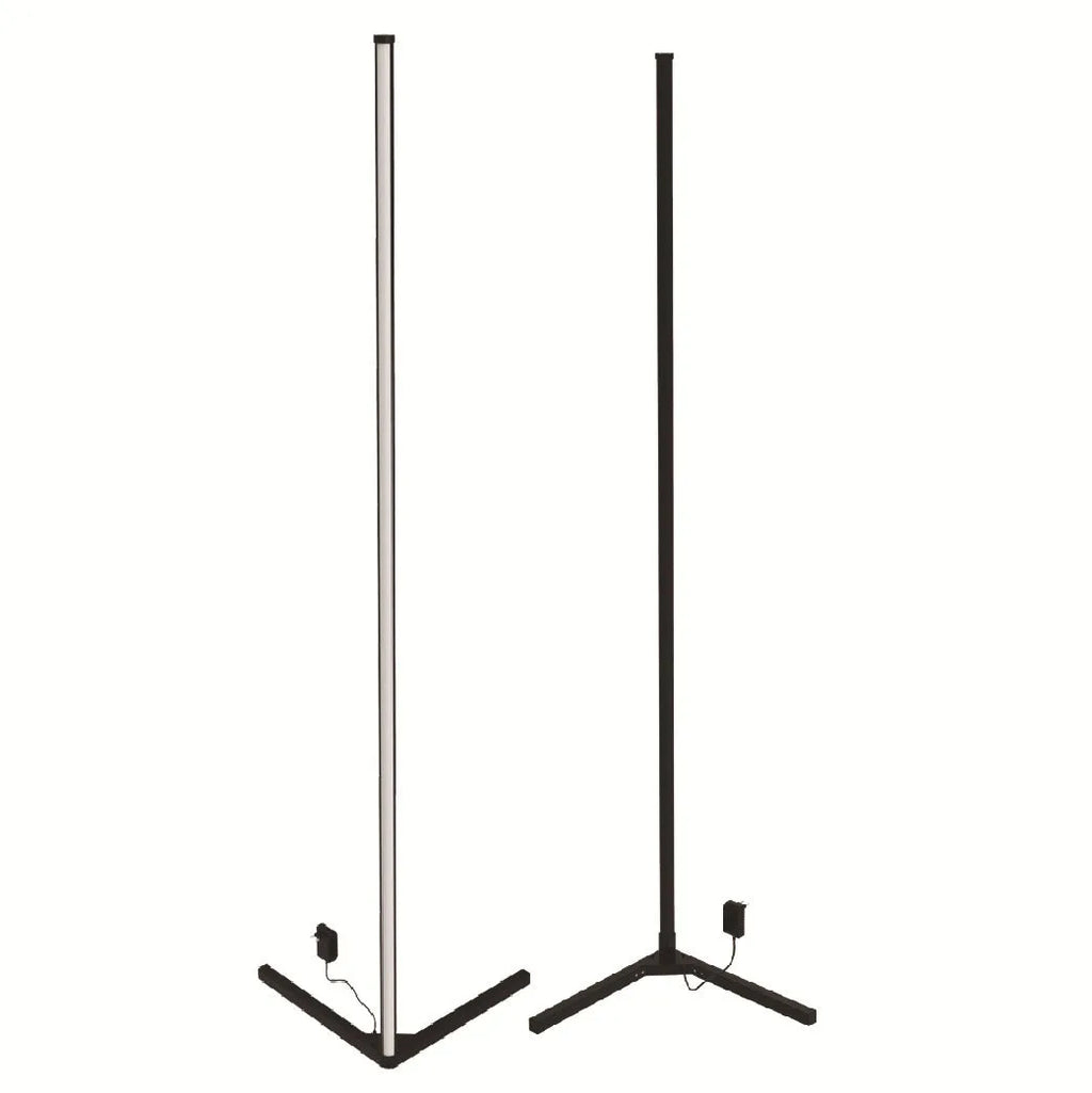 Black RGB floor lamp with music sync and aluminium alloy stand
