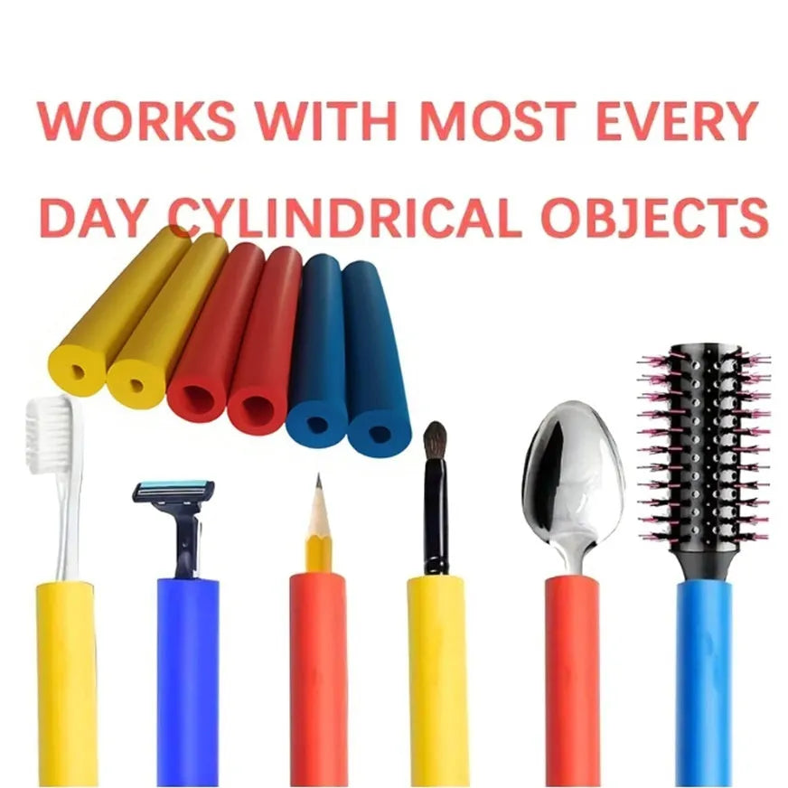 Rubber auxiliary grip hose for tableware pen tools showing 10mm and 18mm inner diameter options