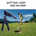 Golf putter laser aiming instrument with four style configuration options for putting practice