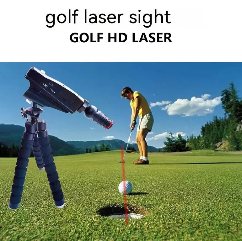 Golf putter laser aiming instrument with four style configuration options for putting practice