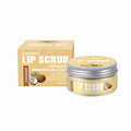 Amatoni lip scrub pot with fruit flavours including coconut, raspberry, vanilla, and watermelon