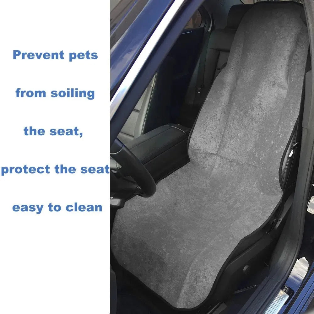 Universal summer towel cloth car seat cushion in gray with business style design