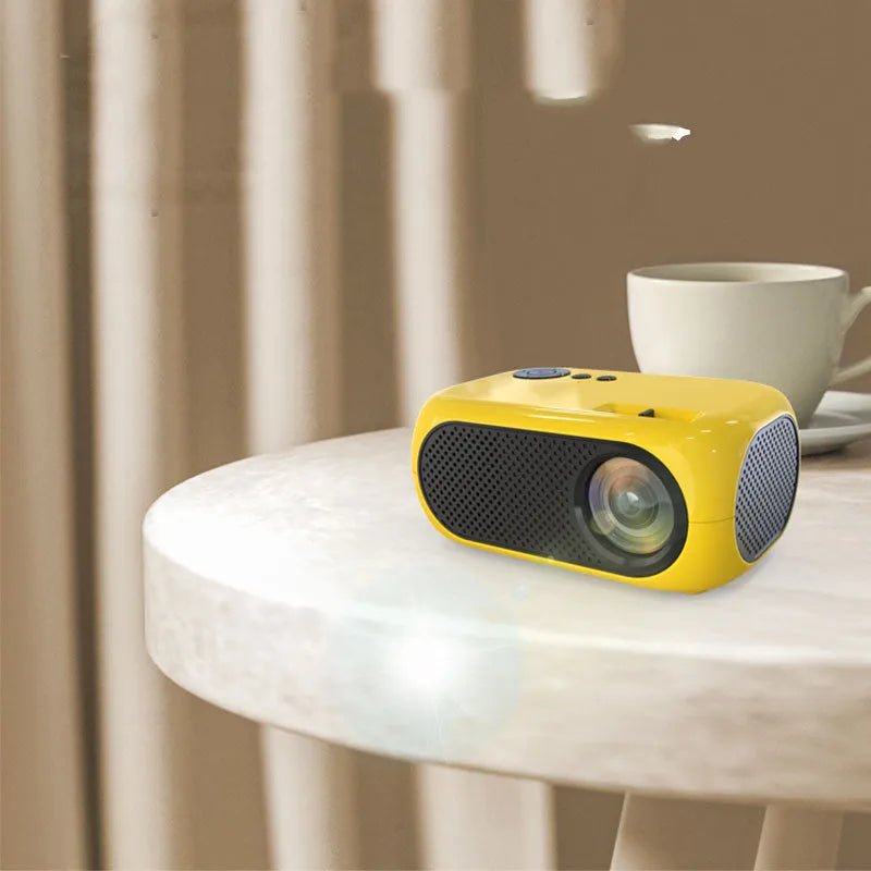 M24 micro mini portable projector in gold or white colour with compact size