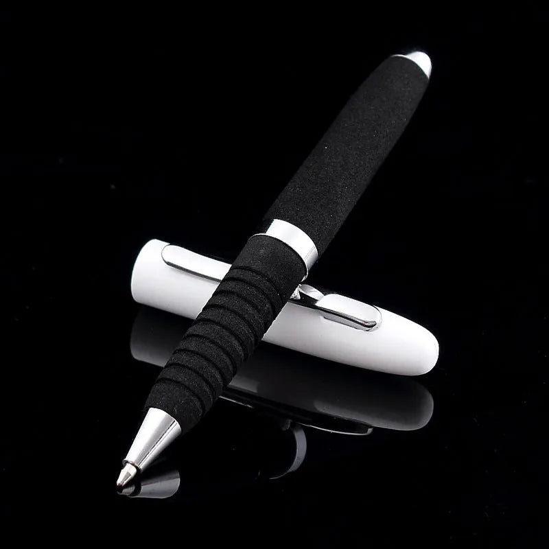 EVA metal cap mini ballpoint pen with 1.0mm bullet tip, shown at 112mm length.