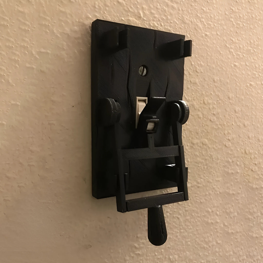 Retro-style single control mechanical wall switch with toggle, model DZ1V1.