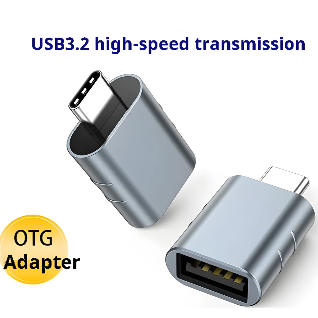 USB 4.0 to USB-C adapter with zinc alloy shell in multiple colour options for data transfer and charging