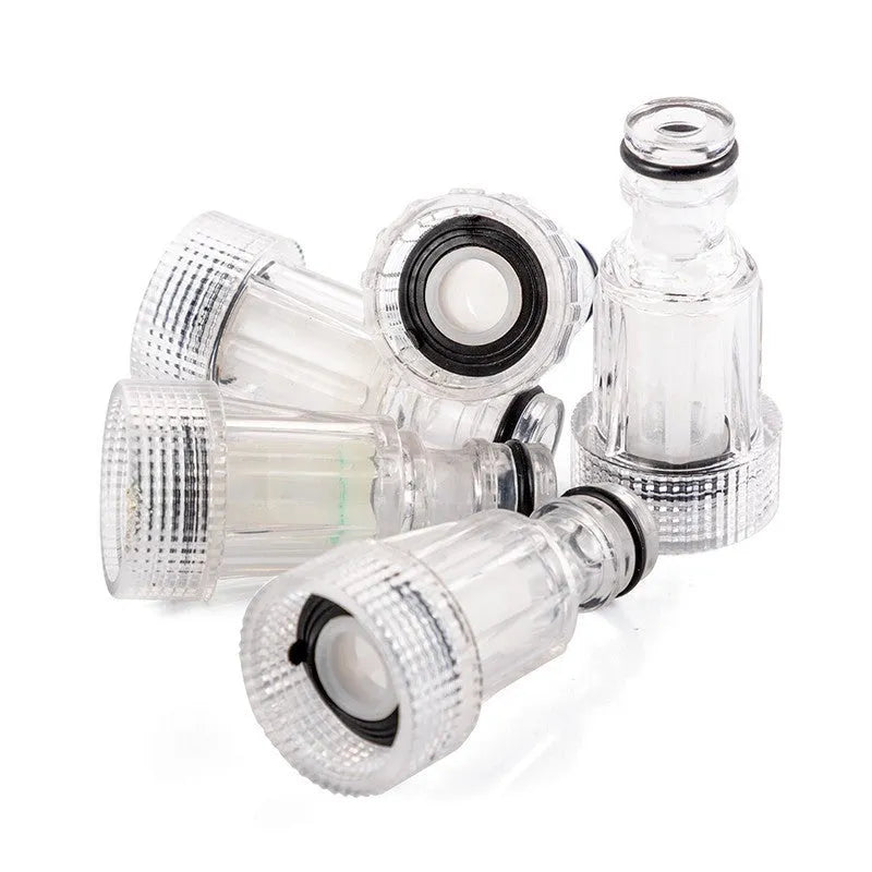 Transparent plastic inlet water joint for Karcher K2 to K7 series pressure washers
