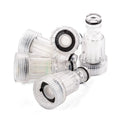 Transparent plastic inlet water joint for Karcher K2 to K7 series pressure washers