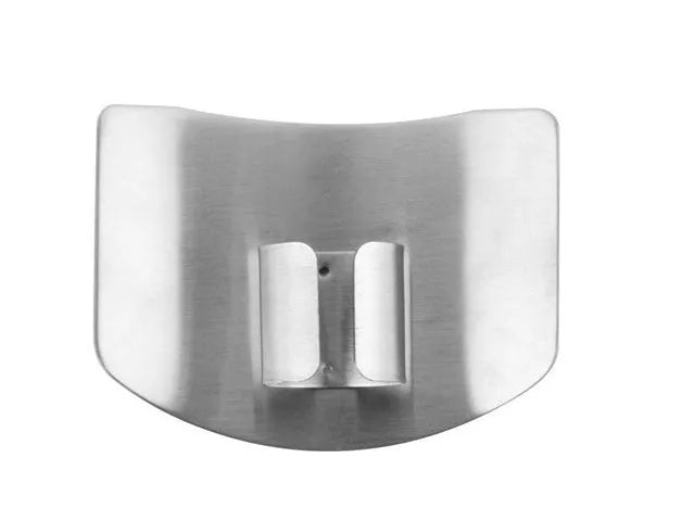 Stainless steel kitchen finger guard for vegetable cutting protection with single and double finger size options