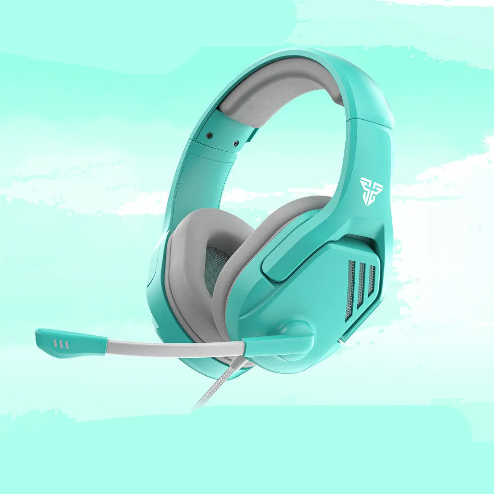 MH86 black gaming headset with over-ear design, adjustable headband and 2 metre cable