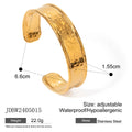 Stainless steel adjustable wings ring with electroplated colour finish and opening ornament design