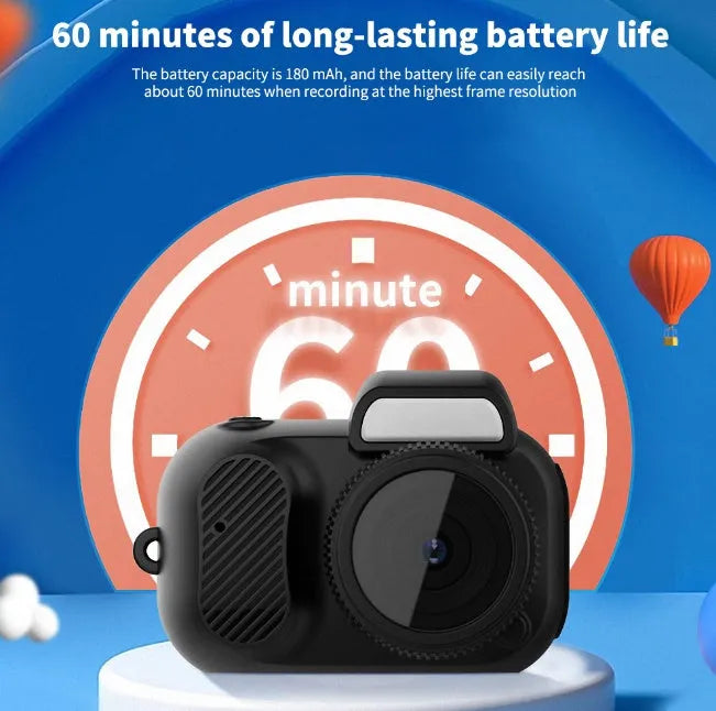 Black Y3000 HD outdoor sports camera with small display screen, shown with a memory card.