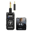 Black ABS earphone monitor transceiver system set with transmitter receiver cables