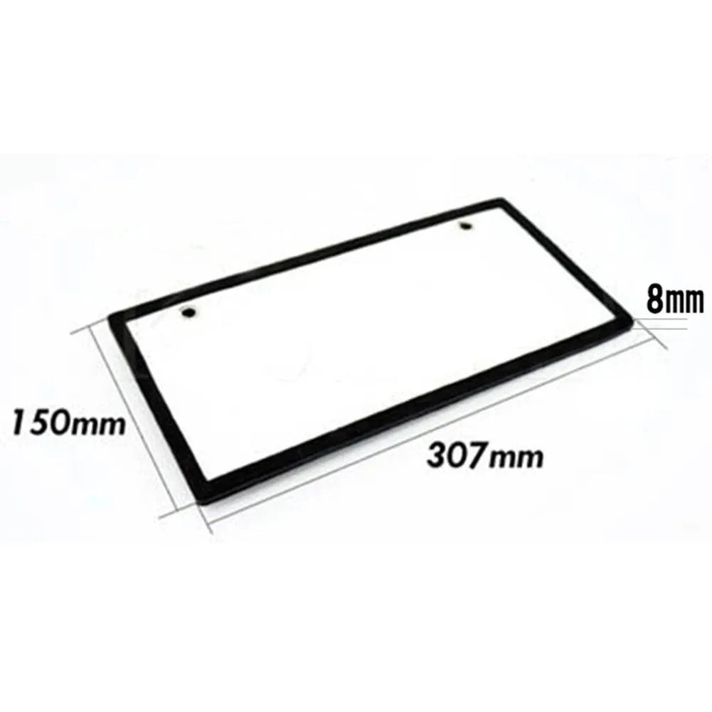 Two white LED license plate light units for truck and van installation