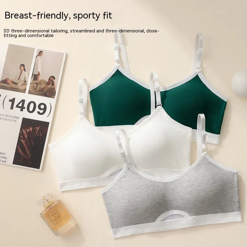 Sports bra and underwear set with underwired tube top in multiple colour options
