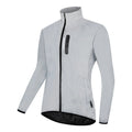 Silver waterproof polyester windproof long-sleeved coat with sizing options from S to 3XL
