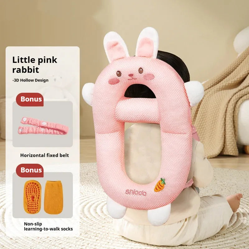 Baby cartoon anti-collision pillow with dinosaur design for toddler fall protection