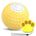 Remote control cat ball in blue, green and yellow colours with rolling motion and sound features